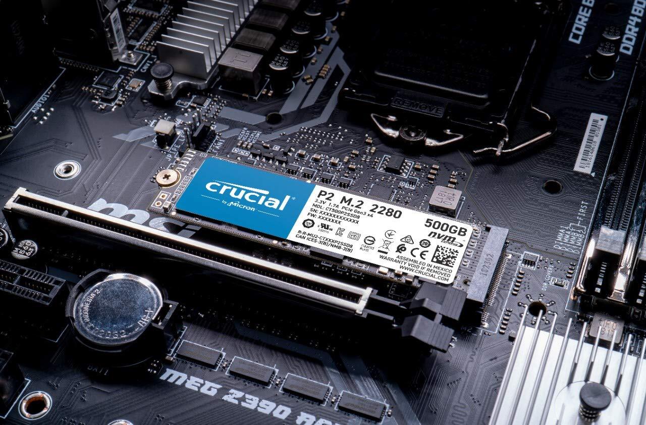 Crucial P2 250GB 3D NAND NVMe PCIe M.2 SSD - CT250P2SSD8-M000000000600 www.mysocially.com