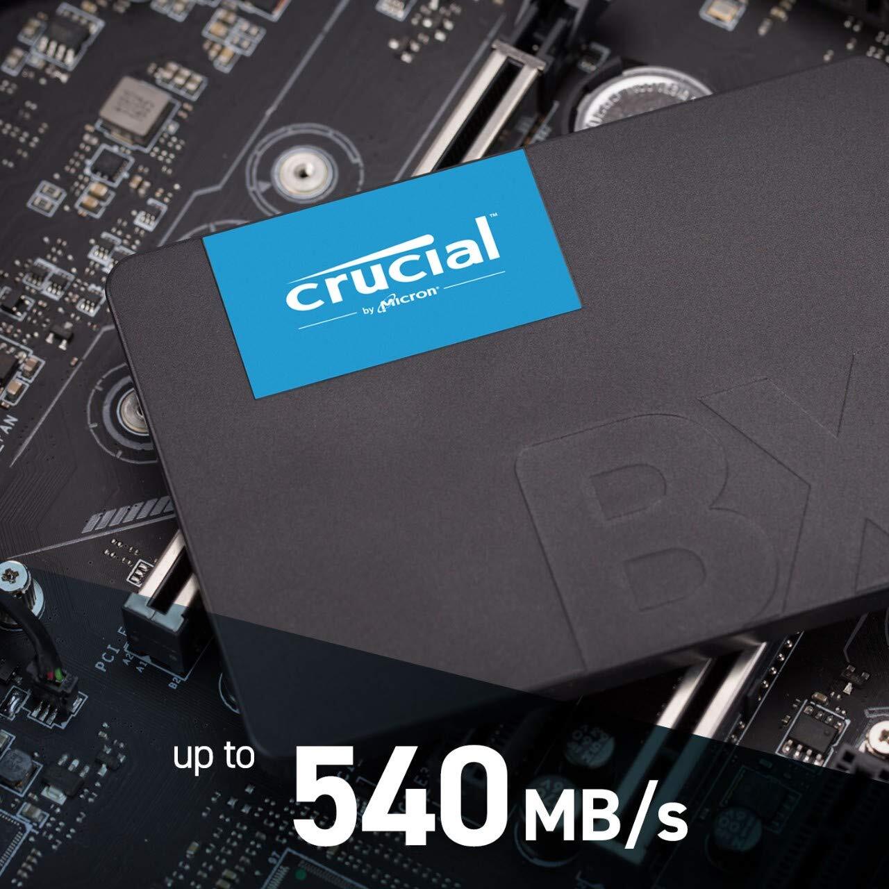 Crucial BX500 2TB 3D NAND SATA 2.5-inch Solid State Drive (SSD) 3 years Warranty
