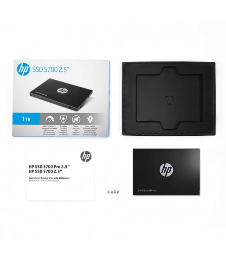HP 6MC15AA#ABC 1TB S700 2.5" SATAIII 3D NAND Internal Solid State Drive (SSD) (2DP99AA) 3 Years National Warranty