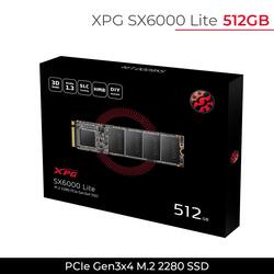 XPG Adata SX6000 Lite PCIe Gen3x4 M.2 2280 512GB 3D NAND Solid State Drive (SSD)