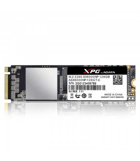 XPG SX6000 PCIe 128GB 3D NAND PCIe Gen3x2 M.2 2280 NVMe 1.2 R/W up to 1000/800MB/s Solid State Drive (ASX6000NP 128GT C)