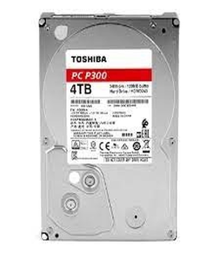 Toshiba P300 3.5 Inch 4 TB Internal Hard Drive for Desktop PC with Shock Sensor HDWD240UZSVA