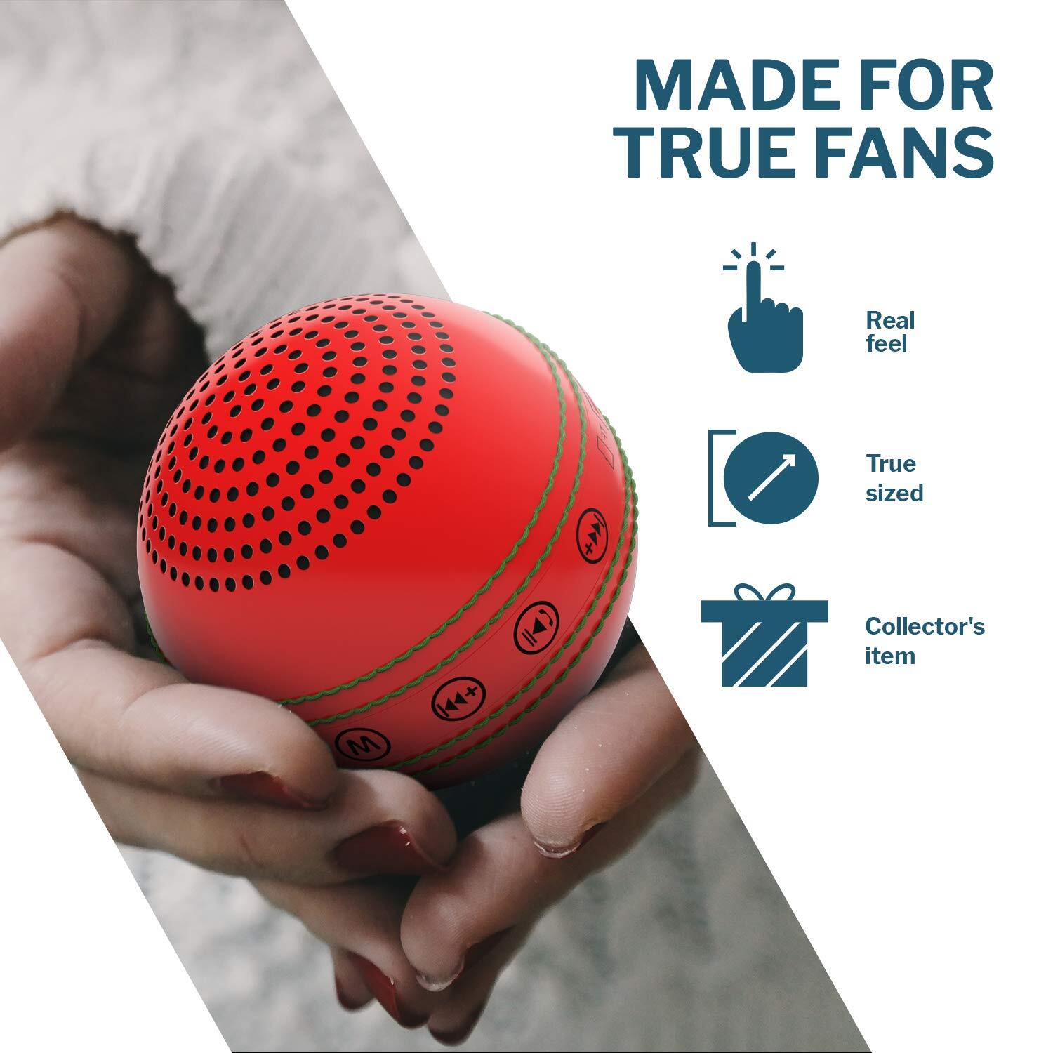 Corseca Orb Cricket Ball DMSC33 Portable Wireless Bluetooth Sports Speaker, White