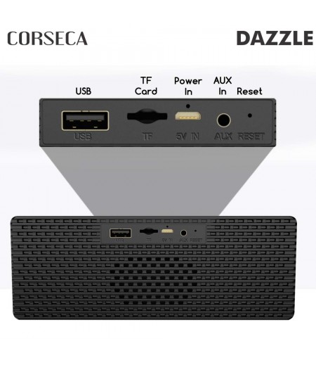 Corseca Dazzle DMS1780 Bluetooth Speaker Black