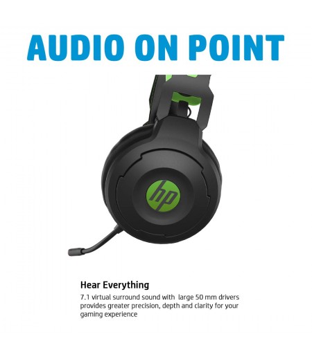 HP X1000 Wireless Gaming Headset with 7.1 Surround Sound and Flexible Boom Microphone