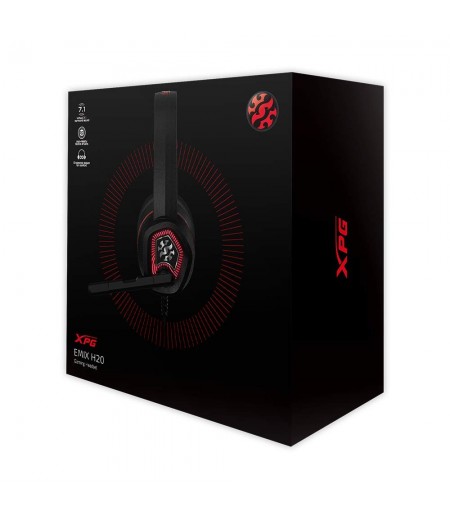 XPG EMIX H20 Wired Virtual 7.1 Surround Sound 50mm Drivers RGB Gaming Headset with Adjustable Microphone