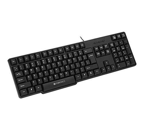 Zebronics USB Keyboard with Rupee Key, USB Interface and Retractable Stand - K20 - Certified Refurbished