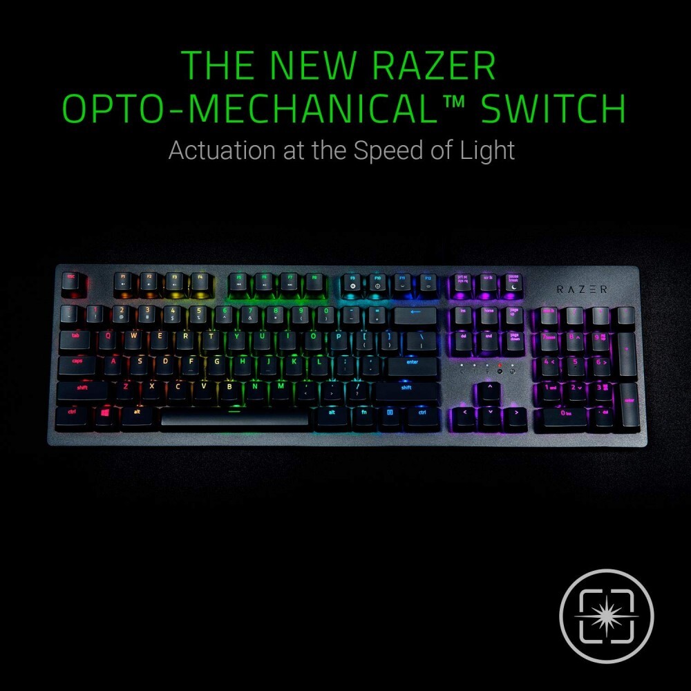 Razer Huntsman Opto-Mechanical Switch Gaming Keyboard (Black)