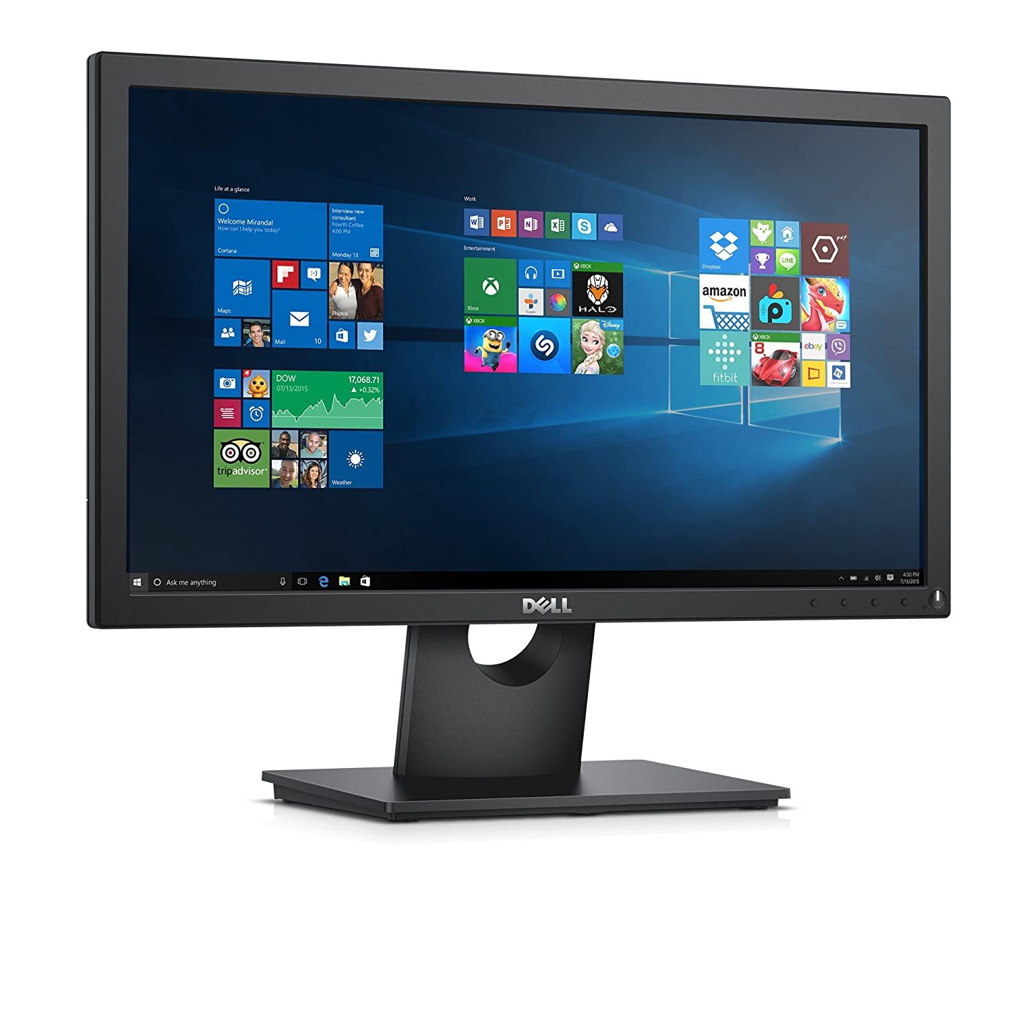 Dell 19.5 inch (49.41 cm) LED Backlit Computer Monitor - HD, TN Panel with VGA Port - E2016HV (Black)