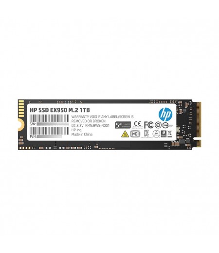 HP EX950 M.2 1TB PCIe 3.1 x4 NVMe 3D TLC NAND Internal Solid State Drive (SSD) 5MS23AA#ABC